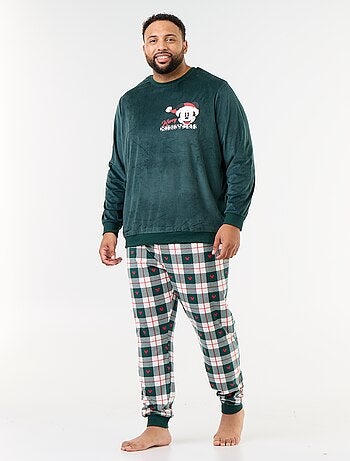Ensemble pyjama long en polaire 'Mickey' 'Disney' - 2 pièces
