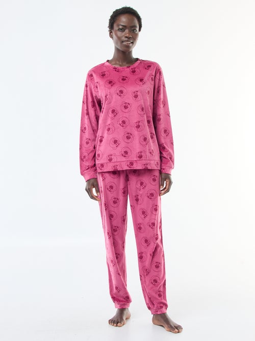 Ensemble pyjama long en velours 'Lotso' 'Disney' - 2 pièces - Kiabi