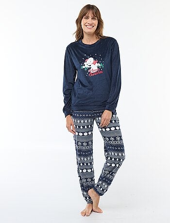Ensemble pyjama long en velours 'Pampan' 'Disney' - 2 pièces