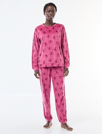 Ensemble pyjama long en velours 'Pampan' 'Disney' - 2 pièces