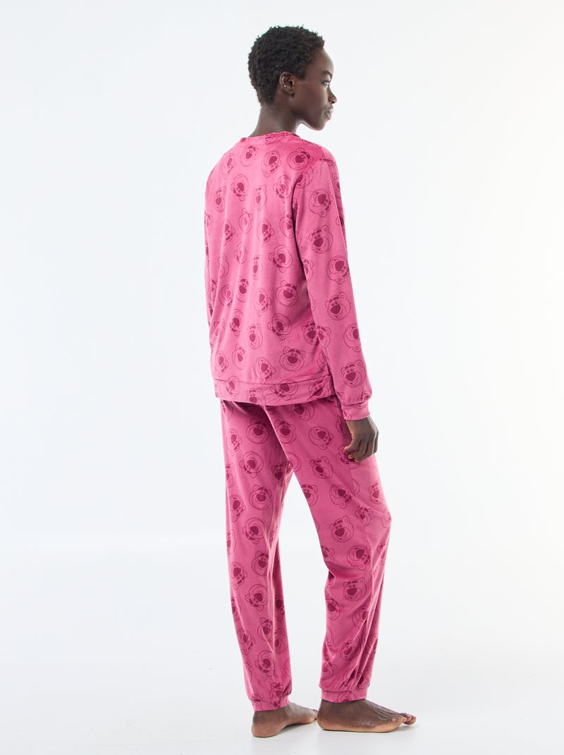 Ensemble pyjama long en velours 'Pampan' 'Disney' - 2 pièces Rose Lotso - Kiabi