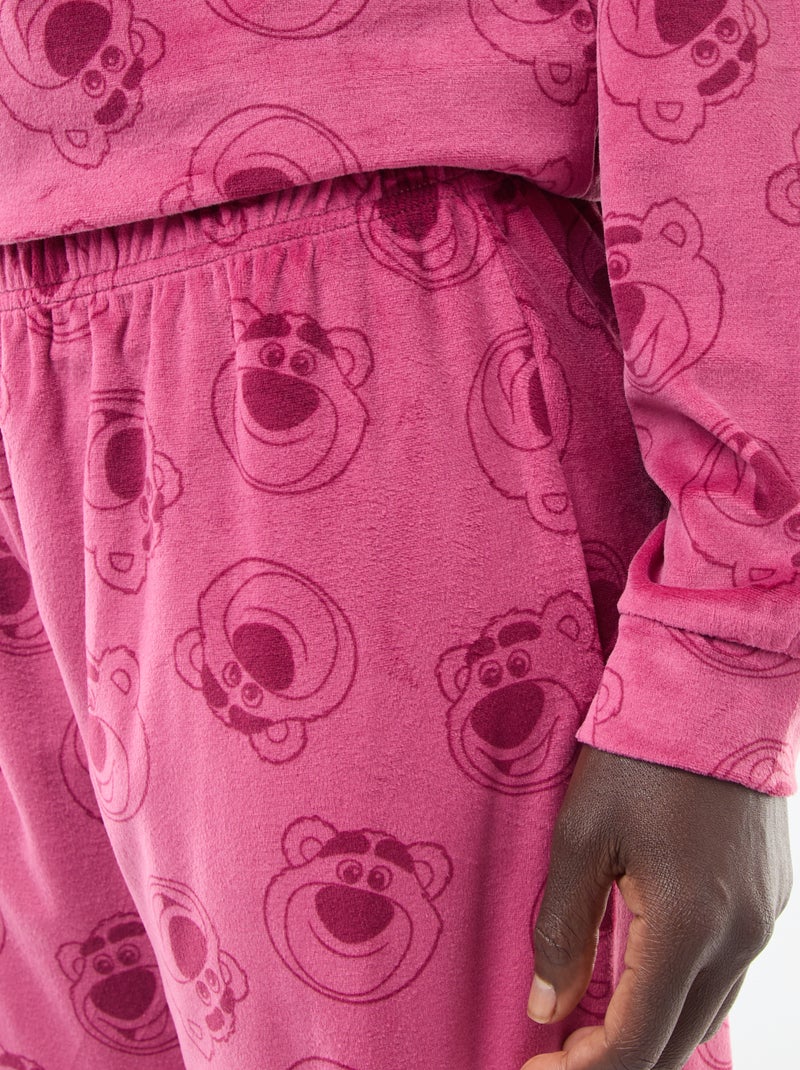 Ensemble pyjama long en velours 'Pampan' 'Disney' - 2 pièces Rose Lotso - Kiabi