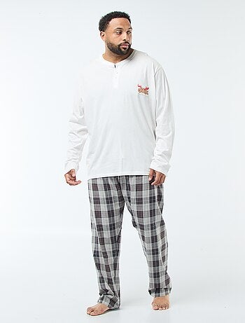 Ensemble pyjama long esprit Noël - 2 pièces