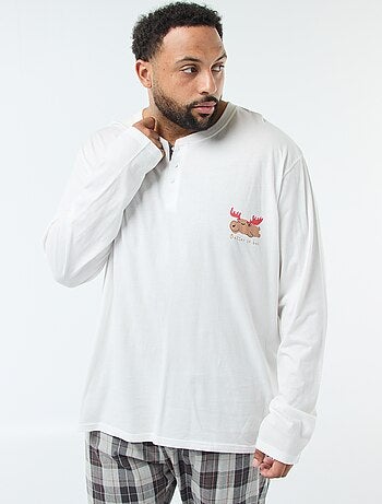 Ensemble pyjama long esprit Noël - 2 pièces