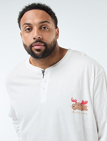 Ensemble pyjama long esprit Noël - 2 pièces