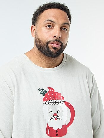 Ensemble pyjama long esprit Noël - 2 pièces