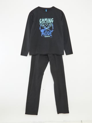 Ensemble pyjama long fantaisie - 2 pièces