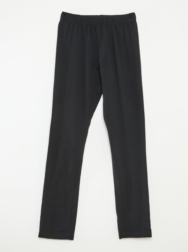 Ensemble pyjama long fantaisie - 2 pièces Noir - Kiabi