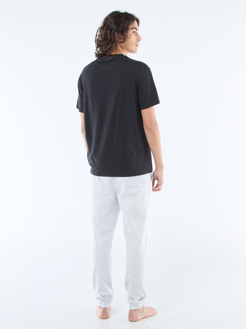 Ensemble pyjama long 'Ford' - 2 pièces Gris - Kiabi