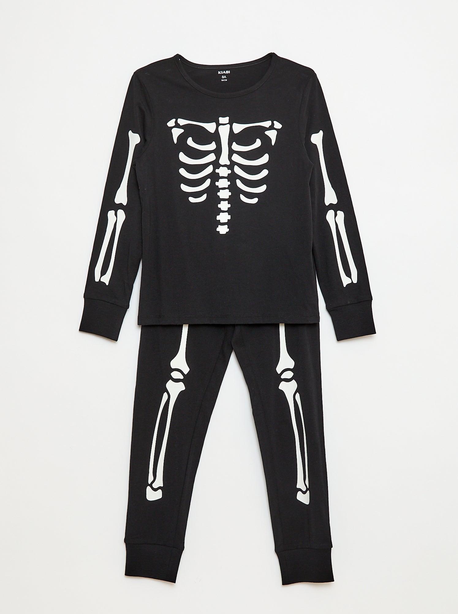 Pyjama Costume Halloween Femme - Imprimé Festif, Tissu Doux Polyester-coton, Coupe Confortable