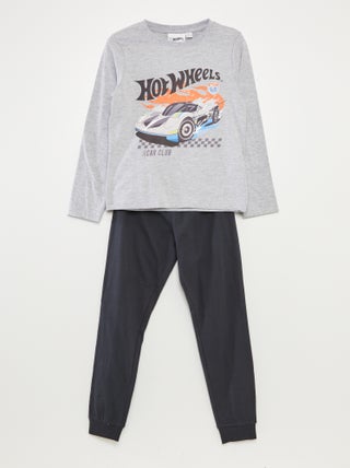 Ensemble pyjama long 'Hot Wheels' t-shirt + pantalon - 2 pièces