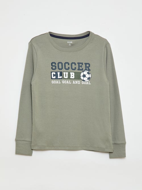 Ensemble pyjama long imprimé - 2 pièces - Kiabi