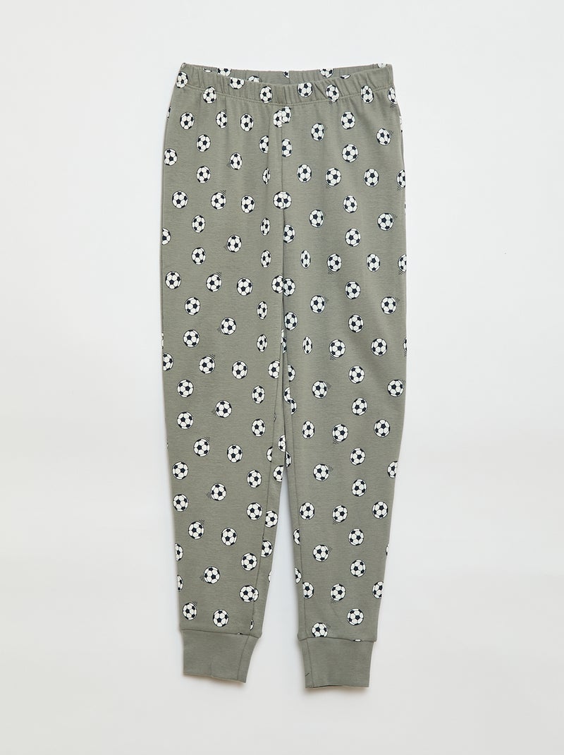Ensemble pyjama long imprimé - 2 pièces Gris - Kiabi