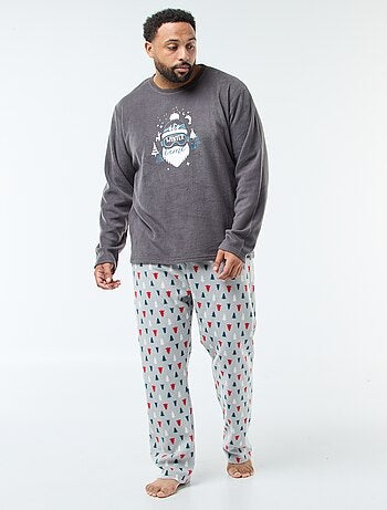 Ensemble pyjama long imprimé Noël - 2 pièces