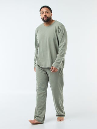 Ensemble pyjama long maille ultra-douce - 2 pièces