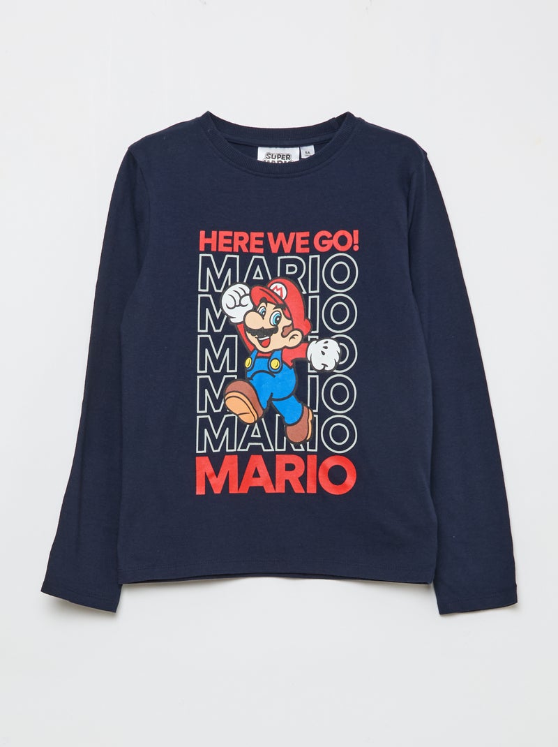 Ensemble pyjama long 'Mario' - 2 pièces Gris - Kiabi