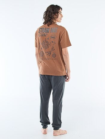 Ensemble pyjama long 'One piece' - 2 pièces