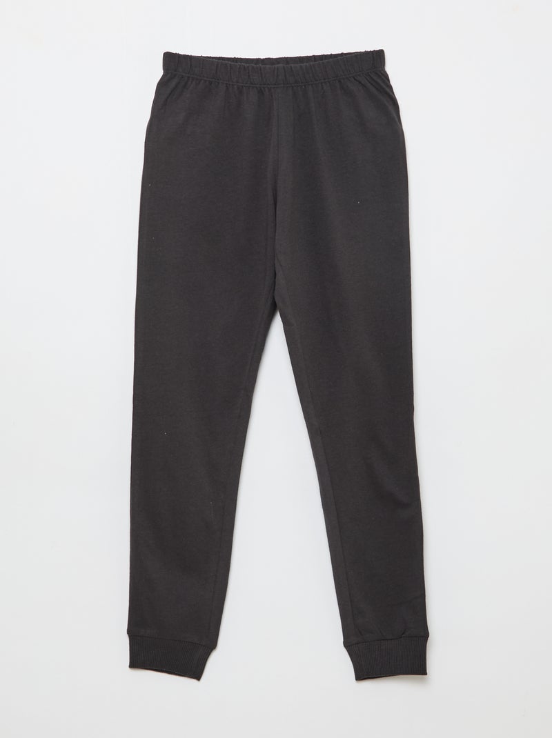 Ensemble pyjama long 'One piece' Marron - Kiabi
