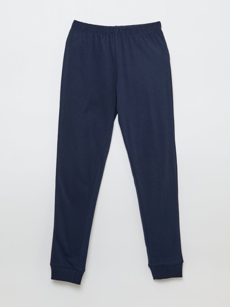 Ensemble pyjama long 'Playmobil' - 2 pièces Bleu - Kiabi