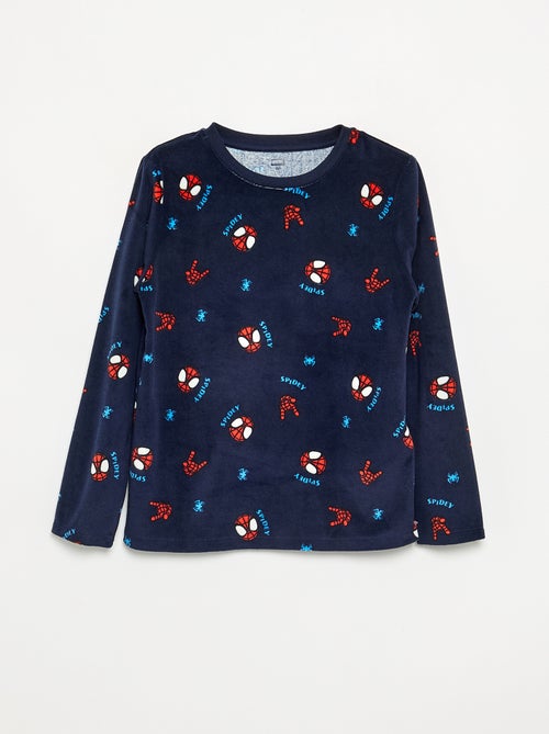 Ensemble pyjama long 'Spiderman' en polaire - 2 pièces - Kiabi