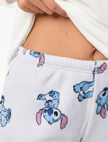 Ensemble pyjama long 'Stitch' 'Disney' en polaire - 2 pièces
