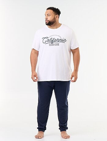 Ensemble pyjama long t-shirt + pantalon - 2 pièces