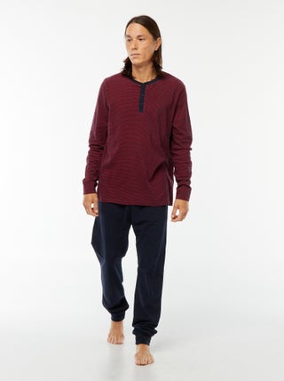 Ensemble pyjama long t-shirt + pantalon - 2 pièces