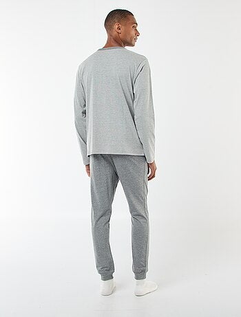 Ensemble pyjama long t-shirt + pantalon - 2 pièces