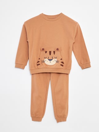 Ensemble pyjama long t-shirt + pantalon - 2 pièces