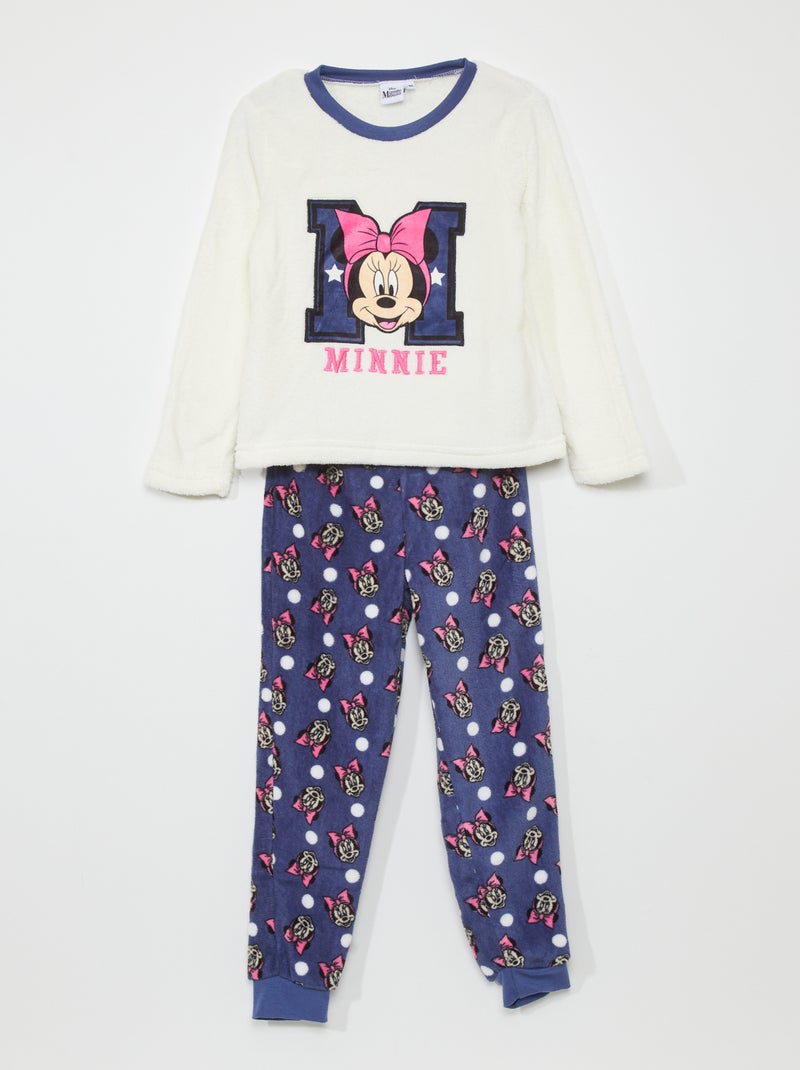 Ensemble pyjama 'Minnie' de 'Disney' blanc/bleu - Kiabi