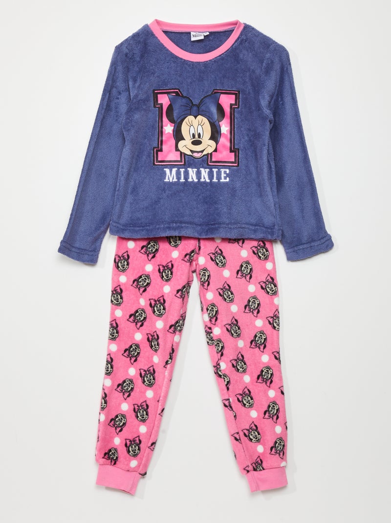 Ensemble pyjama 'Minnie' de 'Disney' bleu/rose - Kiabi
