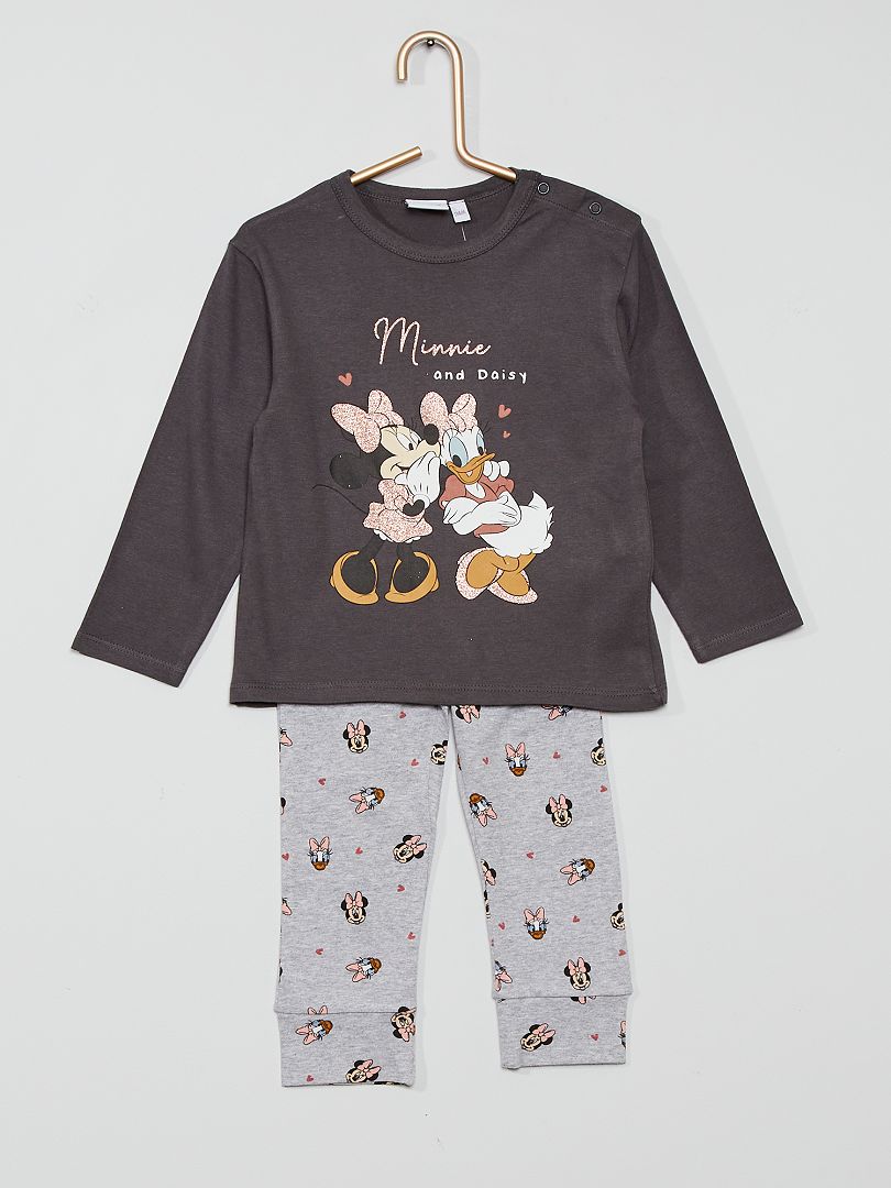 Ensemble pyjama 'Minnie' de 'Disney' gris - Kiabi