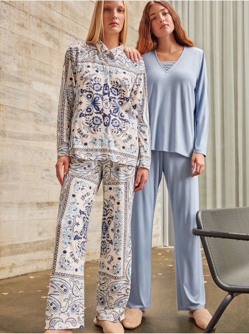Ensemble pyjama monochrome - Kiabi