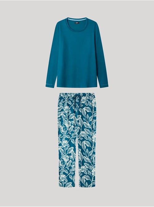 Ensemble pyjama pantalon contraste - Kiabi