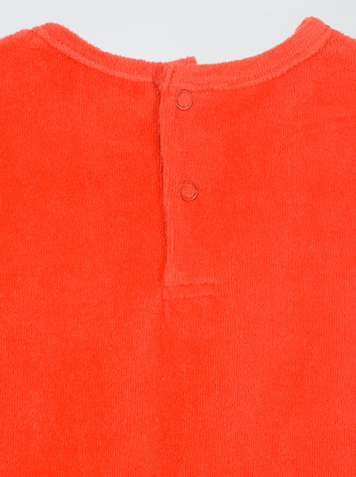 Ensemble pyjama 'Pat' Patrouille' long T-shirt + pantalon en velours - 2 pièces - Kiabi