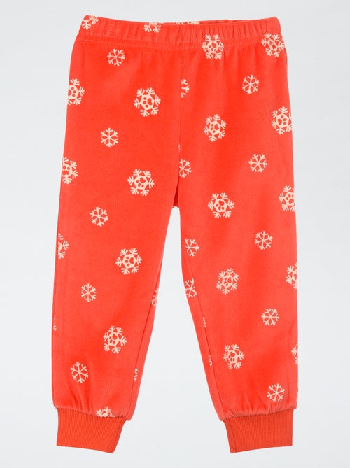 Ensemble pyjama 'Pat' Patrouille' long T-shirt + pantalon en velours - 2 pièces - Kiabi