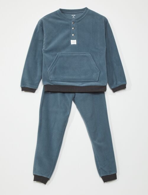 Ensemble pyjama sweat polaire + pantalon jersey 'Stitch' - 2