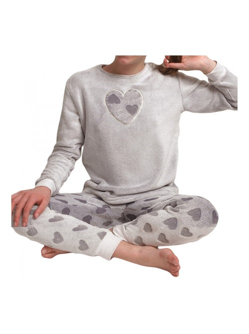 Ensemble pyjama polaire fille - Kiabi