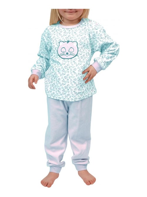 Ensemble pyjama polaire long fille - Kiabi