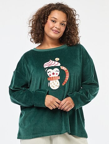 Ensemble pyjama polaire Noël - 2 pièces