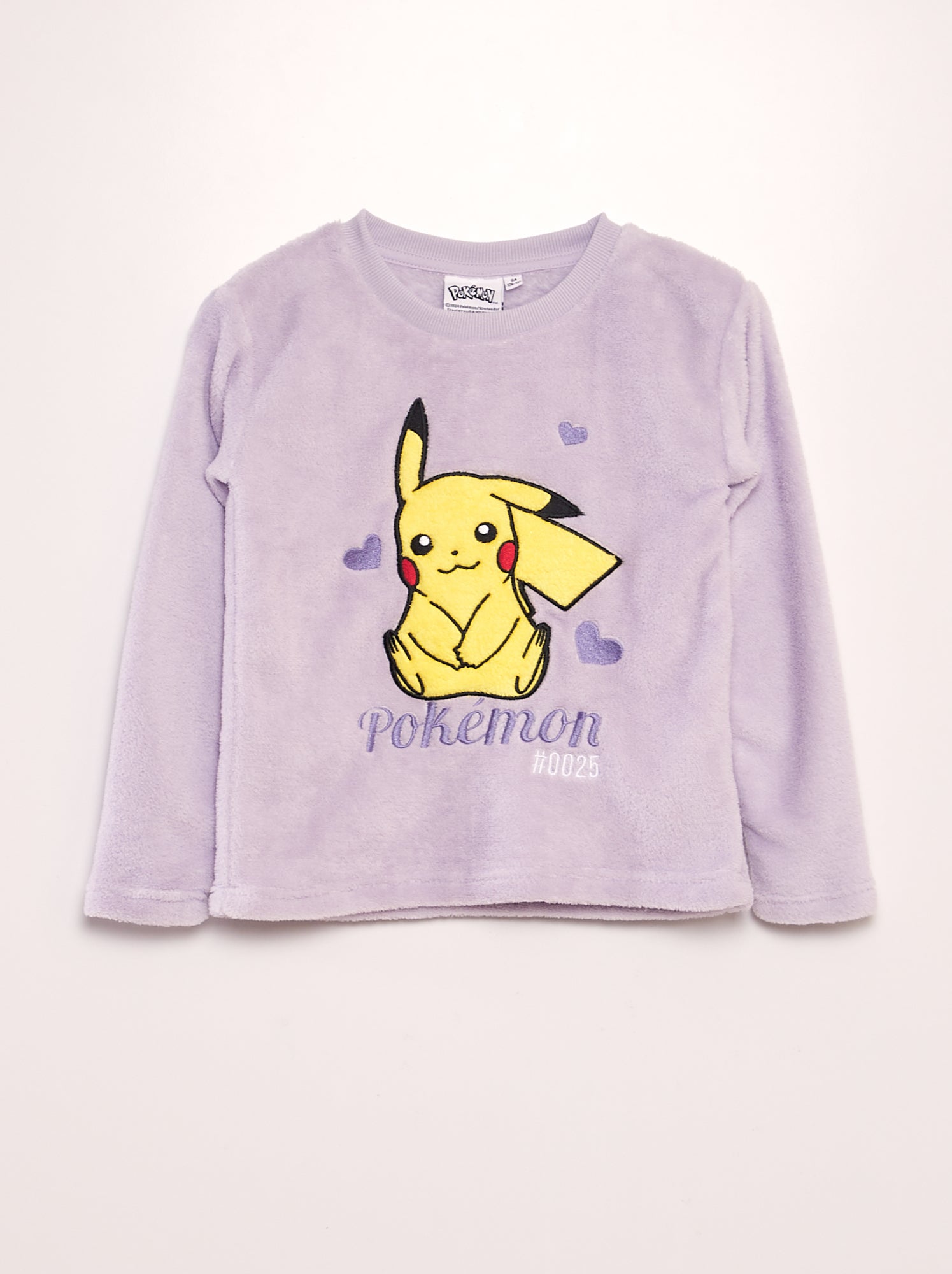 Pyjama Garçon 2 Pièces Pokémon - T-shirt + Pantalon Polaire Doux Motif Pikachu - Tailles 4 à 12 Ans - 4