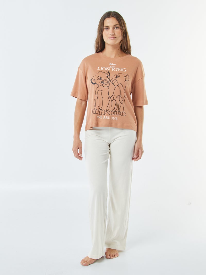 Ensemble pyjama 'Roi Lion' - 2 pièces Beige - Kiabi