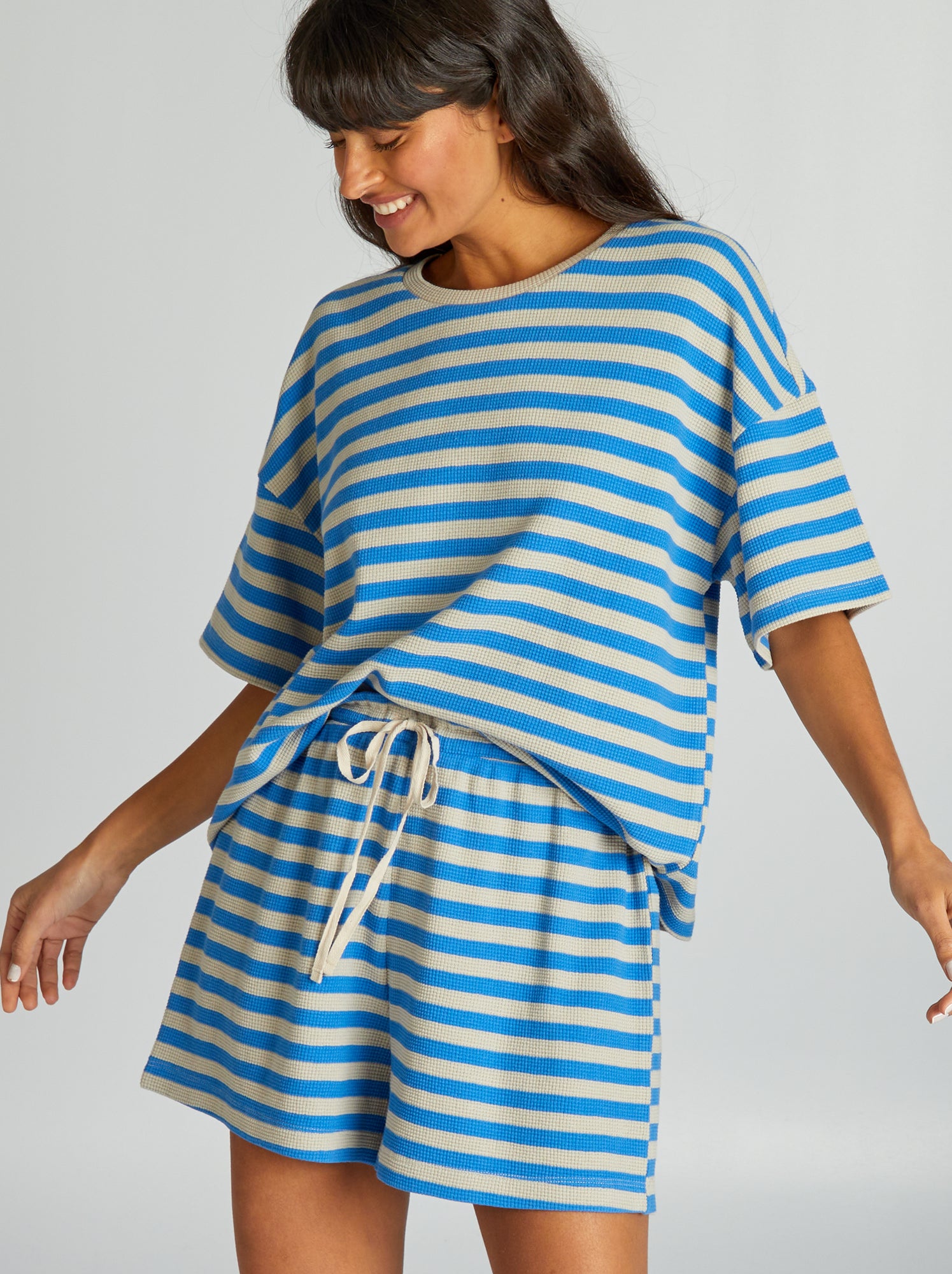 Ensemble pyjama t-shirt + short - 2 pièces - ROSE - - 4.00