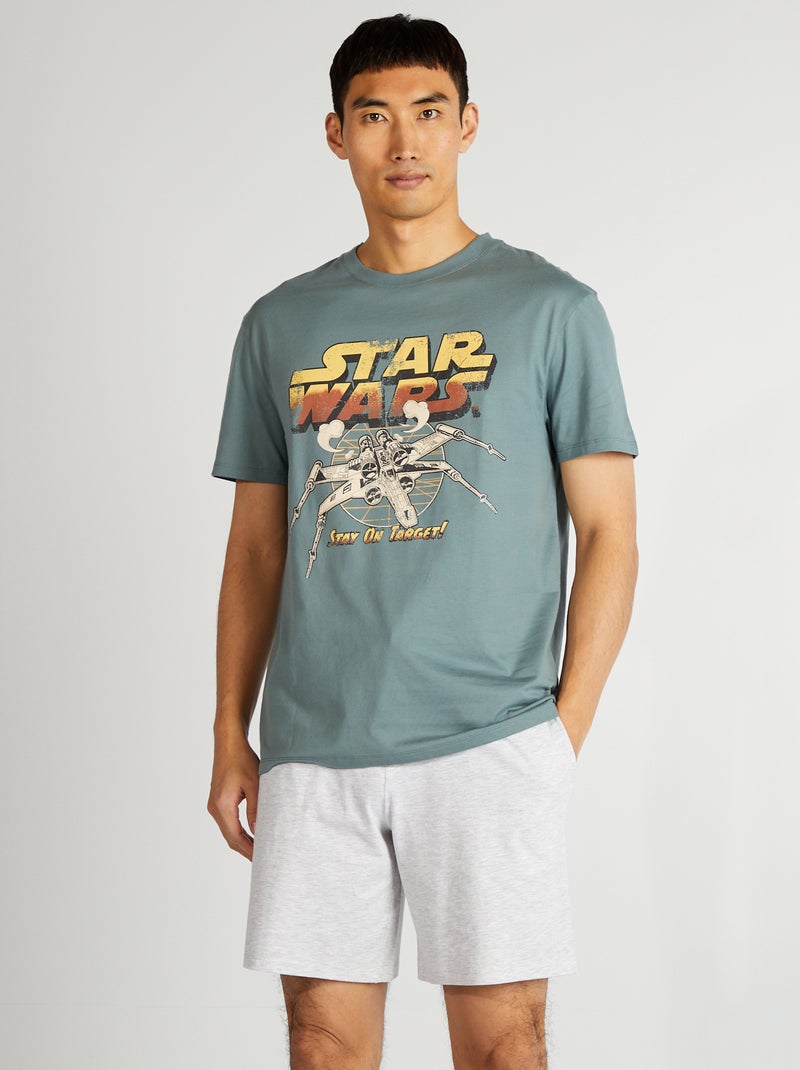 Ensemble pyjama short 'Star Wars' - 2 pièces Vert - Kiabi