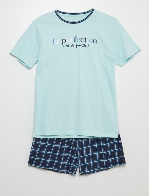 Ensemble pyjama short + t-shirt - 2 pièces - Kiabi