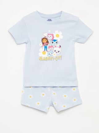 Ensemble pyjama short + t-shirt 'Gabby et la maison magique' - 2 pièces