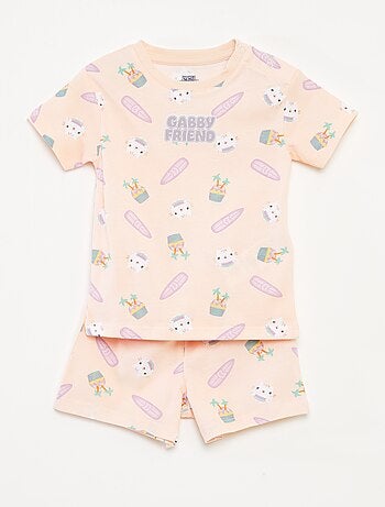Ensemble pyjama short + t-shirt 'Gabby et la maison magique' - 2 pièces