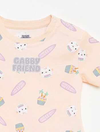 Ensemble pyjama short + t-shirt 'Gabby et la maison magique' - 2 pièces