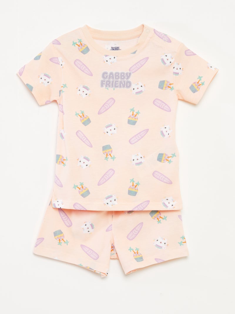 Ensemble pyjama short + t-shirt 'Gabby et la maison magique' - 2 pièces ROSE - Kiabi