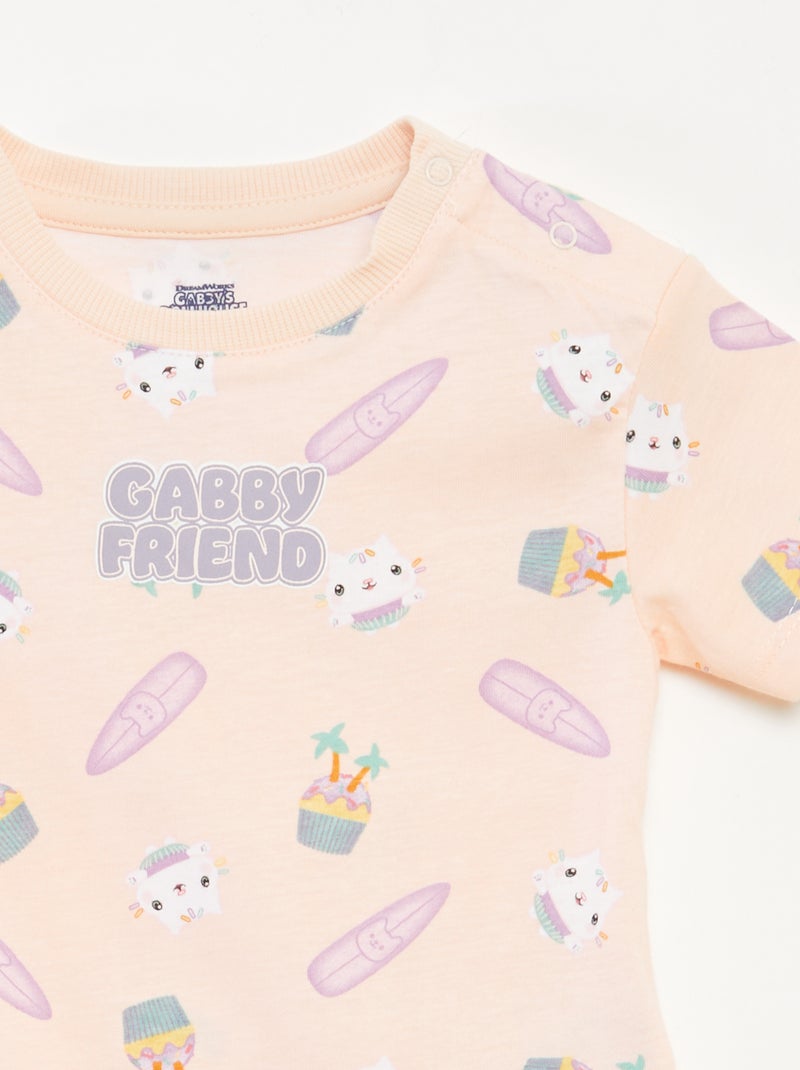 Ensemble pyjama short + t-shirt 'Gabby et la maison magique' - 2 pièces ROSE - Kiabi